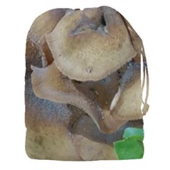 Close Up Mushroom Abstract Drawstring Pouch (3xl) by Fractalsandkaleidoscopes