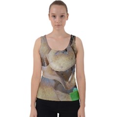Close Up Mushroom Abstract Velvet Tank Top by Fractalsandkaleidoscopes