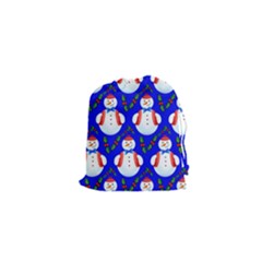 Seamless Snow Cool Drawstring Pouch (xs) by HermanTelo