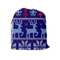 Knitted Christmas Pattern Drawstring Pouch (XL) View2