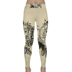 Owl On A Dreamcatcher Classic Yoga Leggings by FantasyWorld7