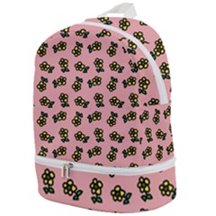 Daisy Pink Zip Bottom Backpack by snowwhitegirl