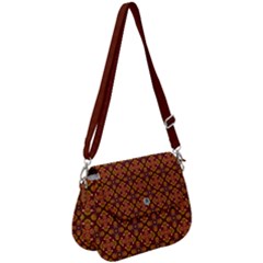 Ethnic Pattern Design Saddle Handbag by RedPanda