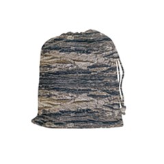 Surface Texture Print Drawstring Pouch (large) by dflcprintsclothing