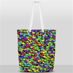 Ab 136 1 Full Print Rope Handle Tote (small) by ArtworkByPatrick
