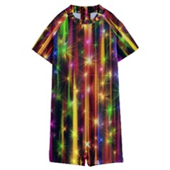 Illustrations Star Bands Wallpaper Kids  Boyleg Half Suit Swimwear by HermanTelo