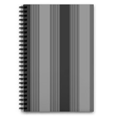 Pattern Bandes Gris/noir 5 5  X 8 5  Notebook by kcreatif