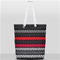 Chevrons Rose/Gris Full Print Rope Handle Tote (Small) View1