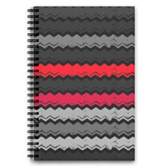 Chevrons Rose/gris 5 5  X 8 5  Notebook by kcreatif