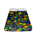 Clown World Pepe The Frog Honkhonk Meme Kekistan Funny Pattern Blue  Fitted Sheet (Full/ Double Size) View1