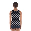 Sketchy Cartoon Ghost Drawing Motif Pattern Sport Tank Top  View2