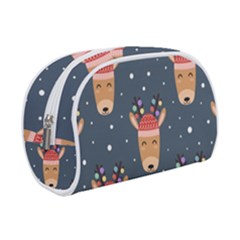 Cute Deer Heads Seamless Pattern Christmas Makeup Case (small) by Vaneshart