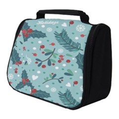 Seamless Pattern With Berries Leaves Full Print Travel Pouch (small) by Vaneshart