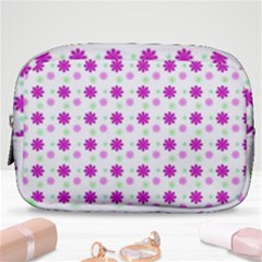 Background Flowers Multicolor Purple Make Up Pouch (small) by HermanTelo