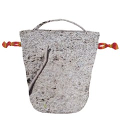 Beach Sand Drawstring Bucket Bag by Fractalsandkaleidoscopes