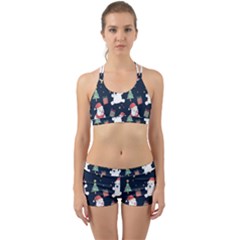 Colourful Funny Christmas Pattern Back Web Gym Set by Vaneshart