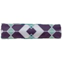 Teal and Plum Geometric Pattern Full Print Rope Handle Tote (Small) View3