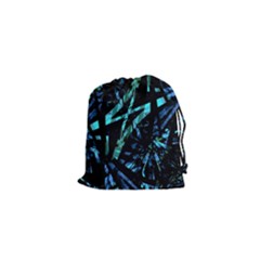 Modern Abstract Geo Print Drawstring Pouch (xs) by dflcprintsclothing