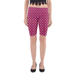 Df Magenta Rumor Yoga Cropped Leggings by deformigo