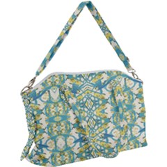 Colored Geometric Ornate Patterned Print Canvas Crossbody Bag by dflcprintsclothing