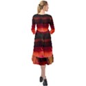 Christmas Tree  1 6 Ruffle End Midi Chiffon Dress View2