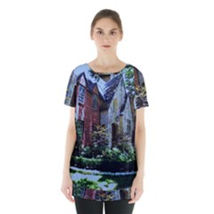 Hot Day In Dallas 53 Skirt Hem Sports Top by bestdesignintheworld