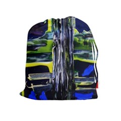 Between Two Moons 7 Drawstring Pouch (xl) by bestdesignintheworld