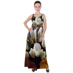 Tulips 1 3 Empire Waist Velour Maxi Dress by bestdesignintheworld
