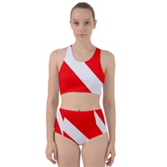 Diving Flag Racer Back Bikini Set by FlagGallery