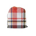 Plaid Mosaic Pixel Seamless Pattern Drawstring Pouch (Large) View2
