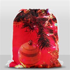 Christmas Tree  1 4 Drawstring Bag (small) by bestdesignintheworld