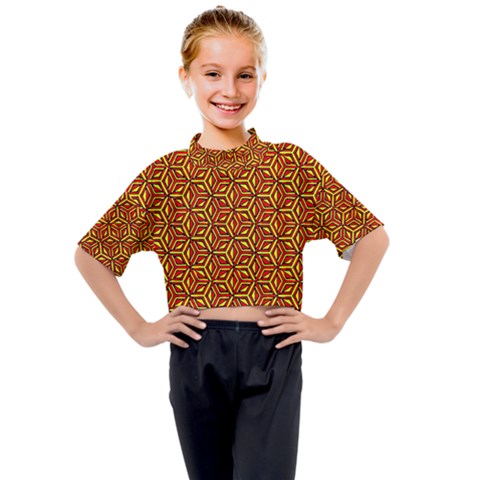 Rby 154 Kids Mock Neck Tee by ArtworkByPatrick