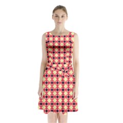 Palomino Sleeveless Waist Tie Chiffon Dress by deformigo