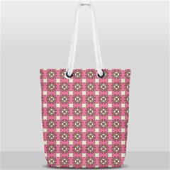 Marsal Full Print Rope Handle Tote (small) by deformigo