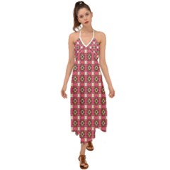 Marsal Halter Tie Back Dress  by deformigo