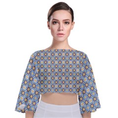 Altmeli Tie Back Butterfly Sleeve Chiffon Top by deformigo