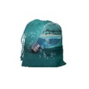 Awesome Light Bulb With Tropical Island Drawstring Pouch (Medium) View2