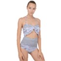 ocean Seafoam Scallop Top Cut Out Swimsuit View1