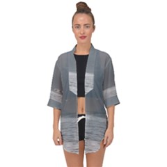 Stormy Seas Open Front Chiffon Kimono by TheLazyPineapple