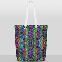 Abstract-r-8 Full Print Rope Handle Tote (small) by ArtworkByPatrick