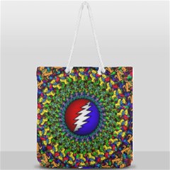 Grateful Dead Full Print Rope Handle Tote (large) by Sapixe