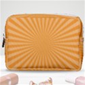 Background Graphic Modern Orange Make Up Pouch (Medium) View1