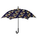 Fish Background Abstract Animal Hook Handle Umbrellas (Large) View3