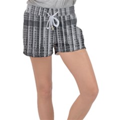 Architecture Structure Glass Metal Velour Lounge Shorts by Vaneshart