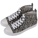 Urban Art Textured Print Pattern Women s Mid-Top Canvas Sneakers View2