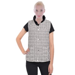 Timeless - Black & Abalone Grey Women s Button Up Vest by FashionBoulevard