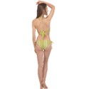 Nice Stripes - Ceylon Yellow Cross Front Halter Bikini Set View2