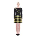 Block Fiesta Black And Ceylon Yellow Suspender Skater Skirt View2