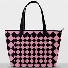 Block Fiesta Black And Flamingo Pink Back Pocket Shoulder Bag  by FashionBoulevard