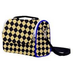 Block Fiesta Black And Mellow Yellow Satchel Shoulder Bag by FashionBoulevard